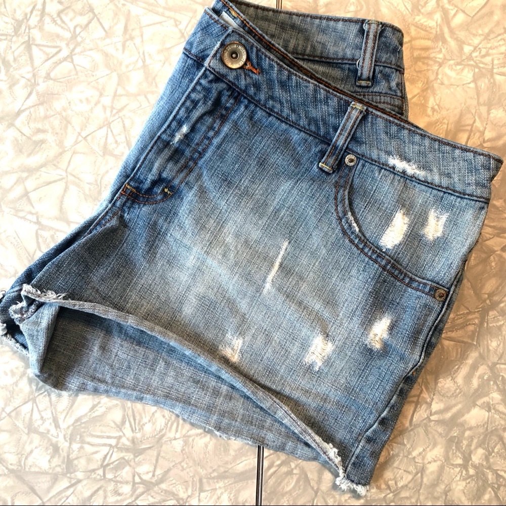 Mossimo Cut-Off Denim Jean Distressed Shorts